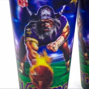 Minnesota Vikings collectible Holographic plastic cup